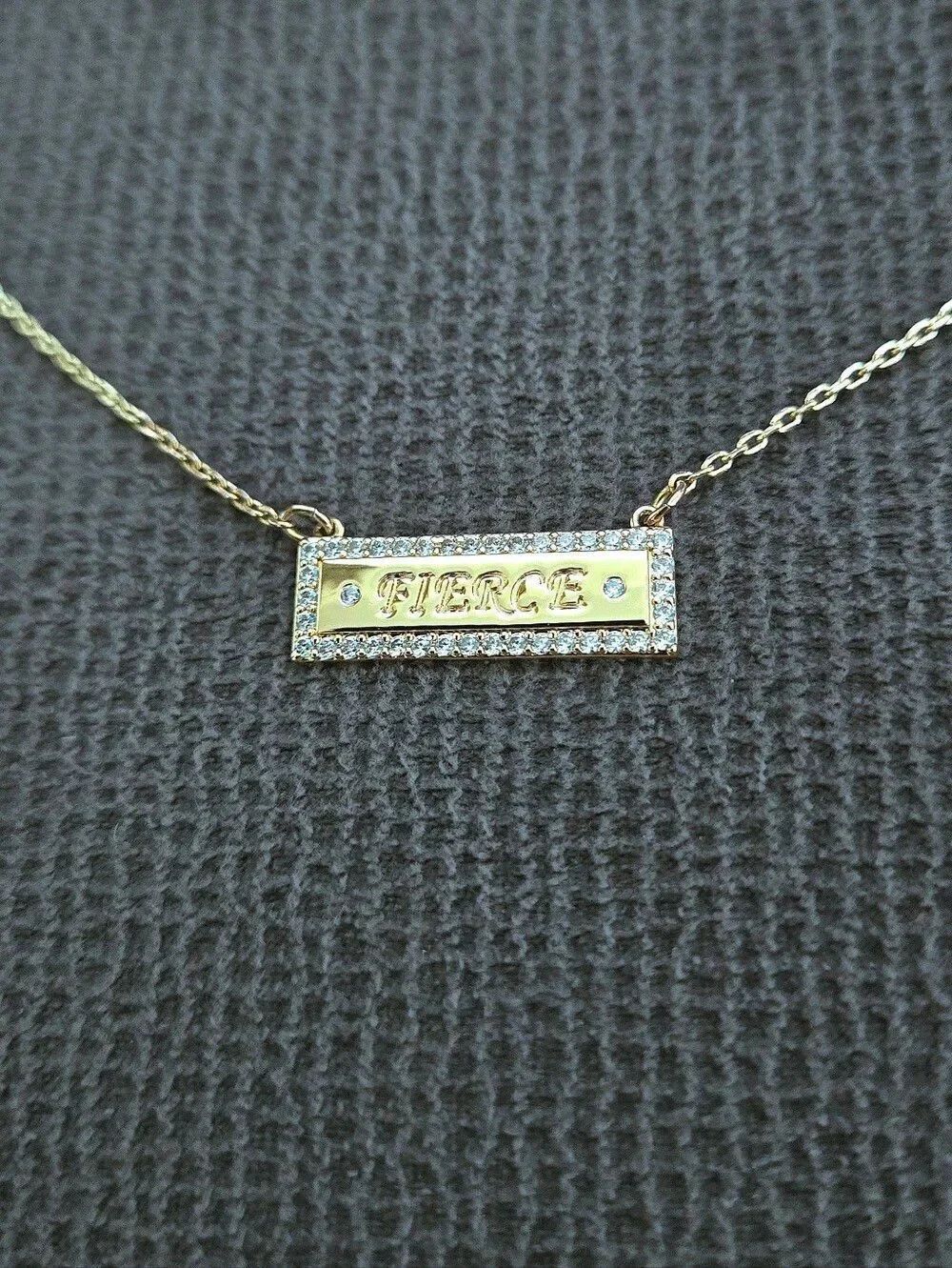 Lulu DK "Fierce"💪 Stationary Bar Necklace - Picture 5 of 16